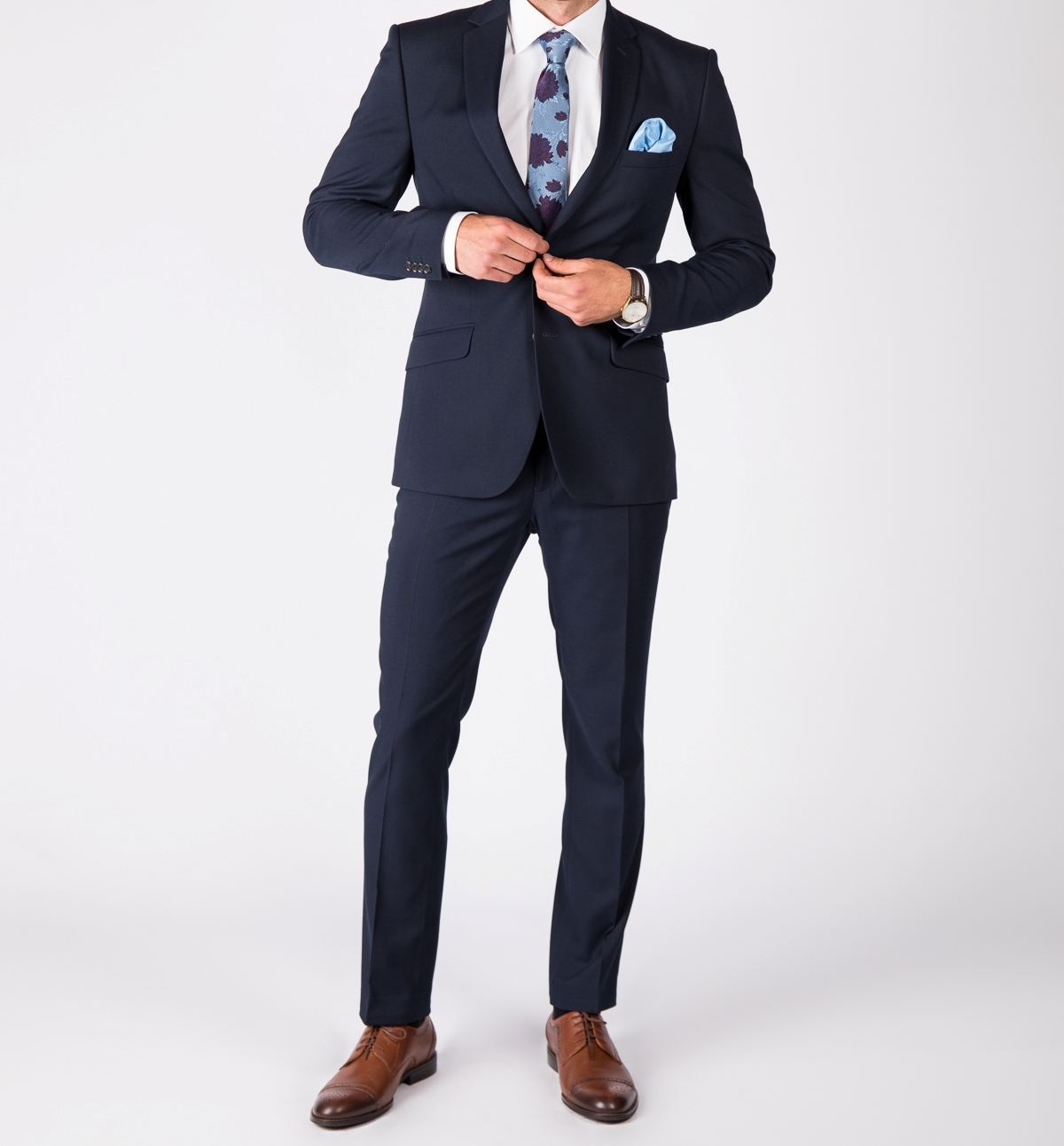 Sako bunda tmavě námořnická modrá Slim 182/112