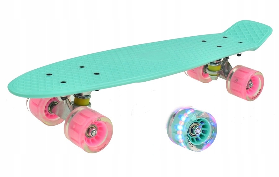 KRÓTKA DESKOROLKA 56cm DESKA FISZKA ŚWIECĄCE KOŁA Model FISZKA