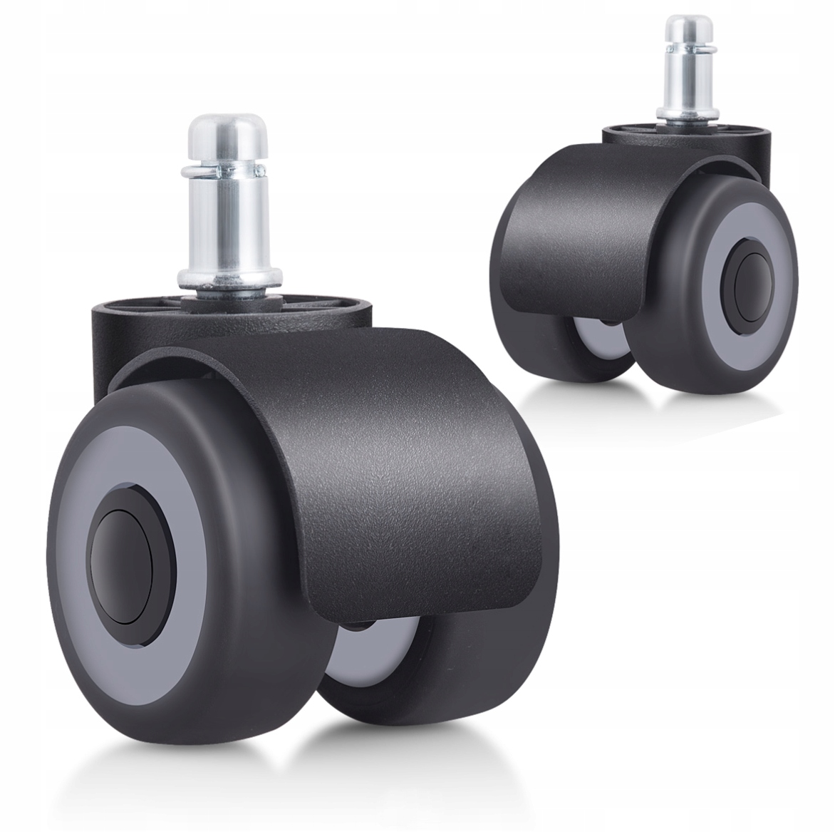 5ks Gumová gumová kolečka pro křeslo, ložisková, pro otočnou židli