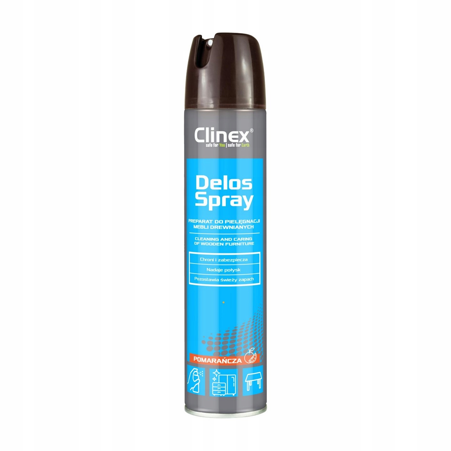 

Czyszczenie Mebli Drewno Clinex Delos Spray 300ml