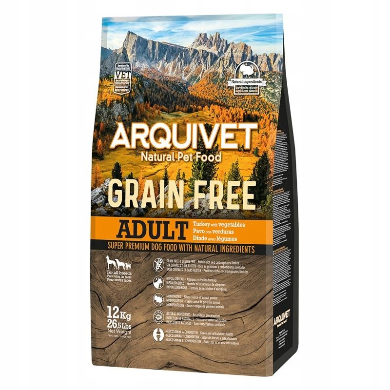Arquivet Bezobilné Krůta se zeleninou 12 kg