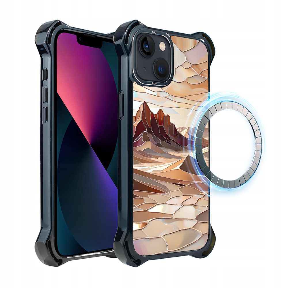 Pouzdro pro iPhone 13 Ibizu DropGuard Ultra s MagSafe, Pouštní klid