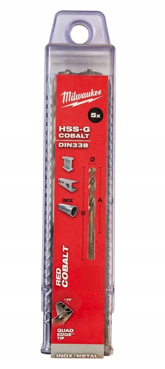 Vrtáky do kovu Hss-g Co Cobalt 12 mm (5 ks) Milwaukee