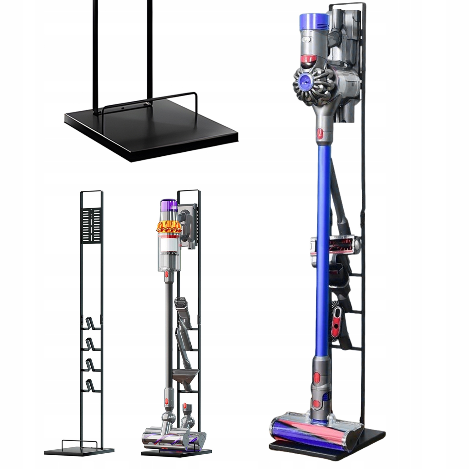 Vertikální Stojan Pro Vysavač Dyson V8 V10 V11 V12 V15 126.5 CM, Černý