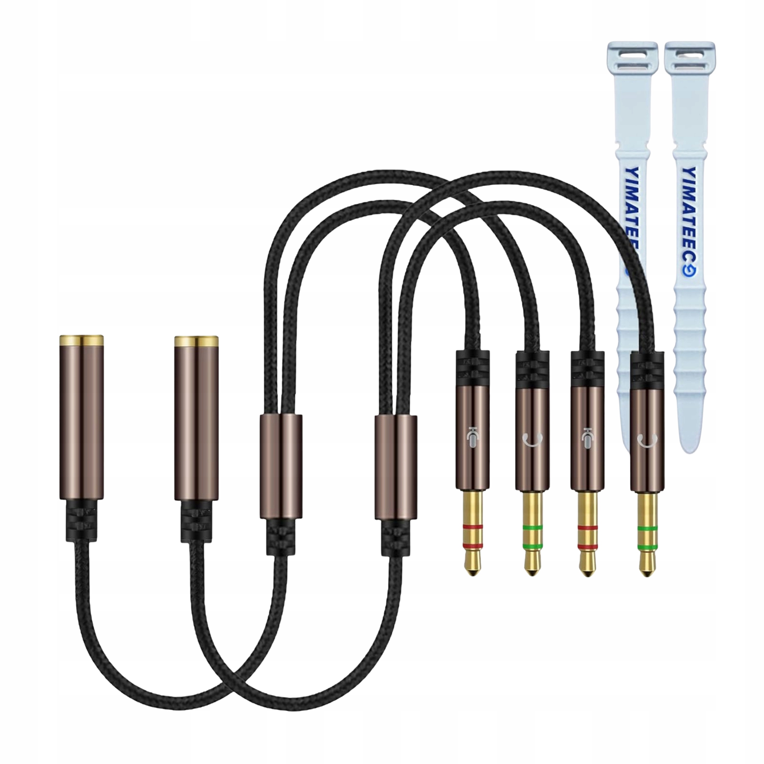 Adapter Jack 3,5mm Rozdzielacz na Słuchawki i Mikrofon do Komputera