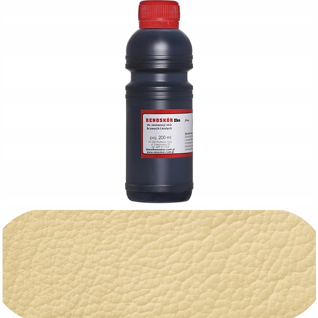 Farba do skóry lakier Renoskór 200ml kość słoniowa