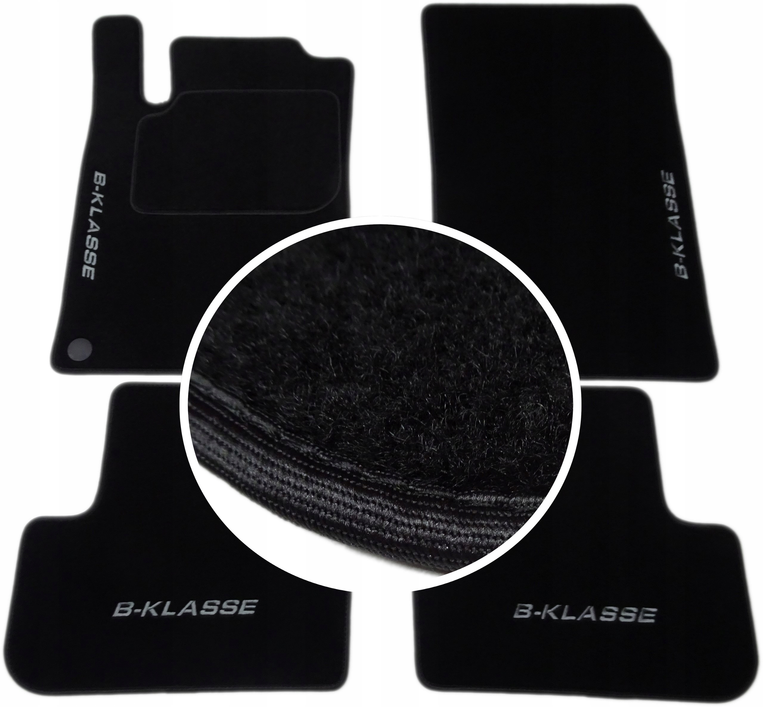 MERCEDES B-класс W246 коврики CLASSIC + вышивка CH4