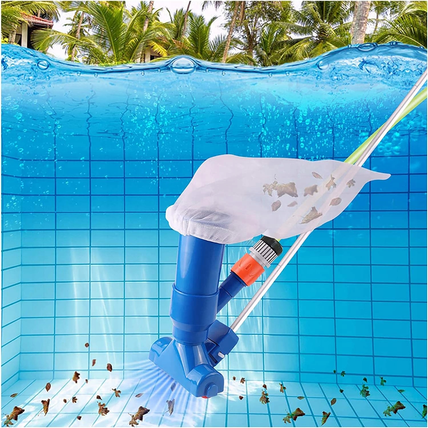 ZESTAW DO CZYSZCZENIA DNA BASENU / ODKURZACZ / SZCZOTKA BASENOWA Z SIATKĄ EAN (GTIN) 5902270772586