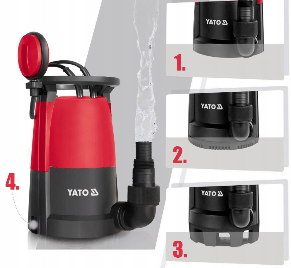 POMPA ZATAPIALNA DO WODY BRUDNEJ CZYSTEJ 400W Moc silnika 400 W