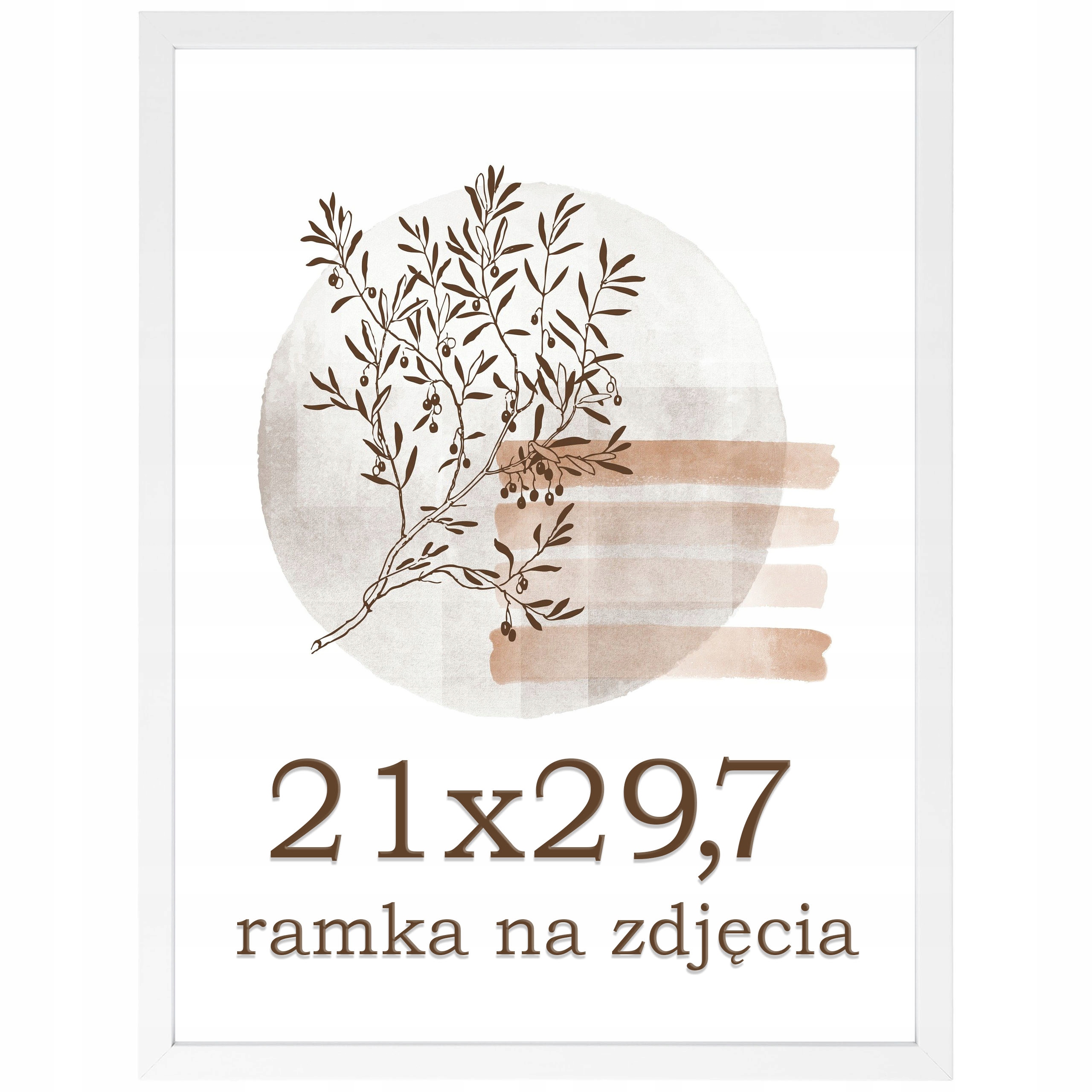 

Ramka A4 ramki na zdjęcia 21x30 biała foto nóżka