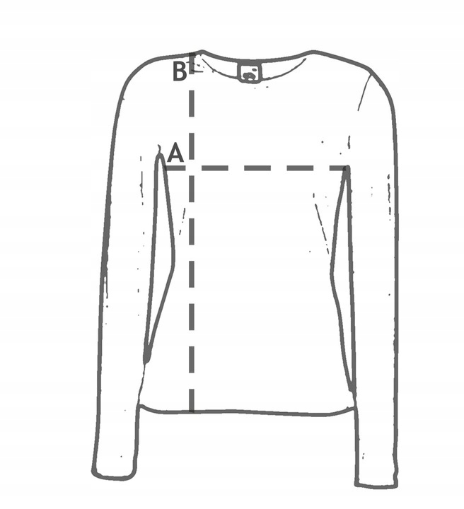 Damska koszulka z długim rękawem JHK whi XXL Model TSRLCMFLS Lady Regular LS Comfort