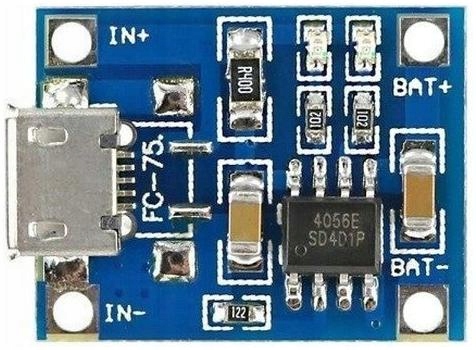Ładowarka Micro USB 1A na Li-po 1S(3,7V) TP4056