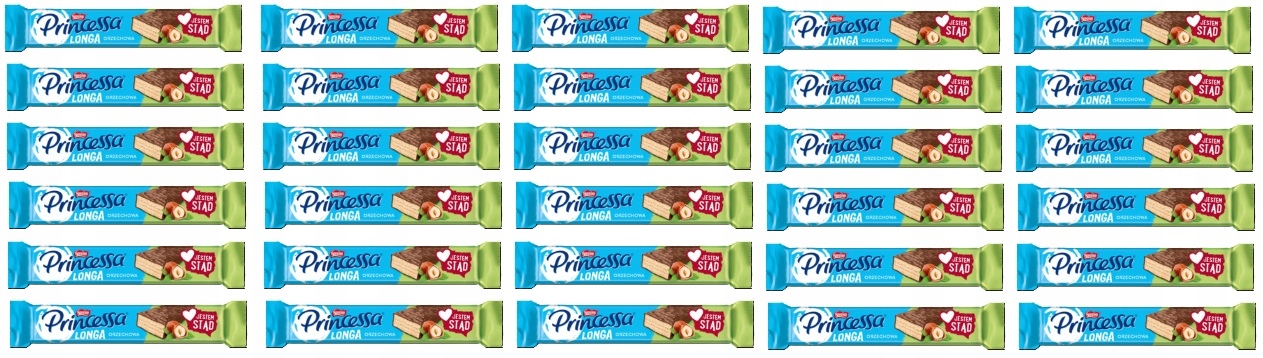 30 x 40 g Princessa Longa Ořechová Kartonová