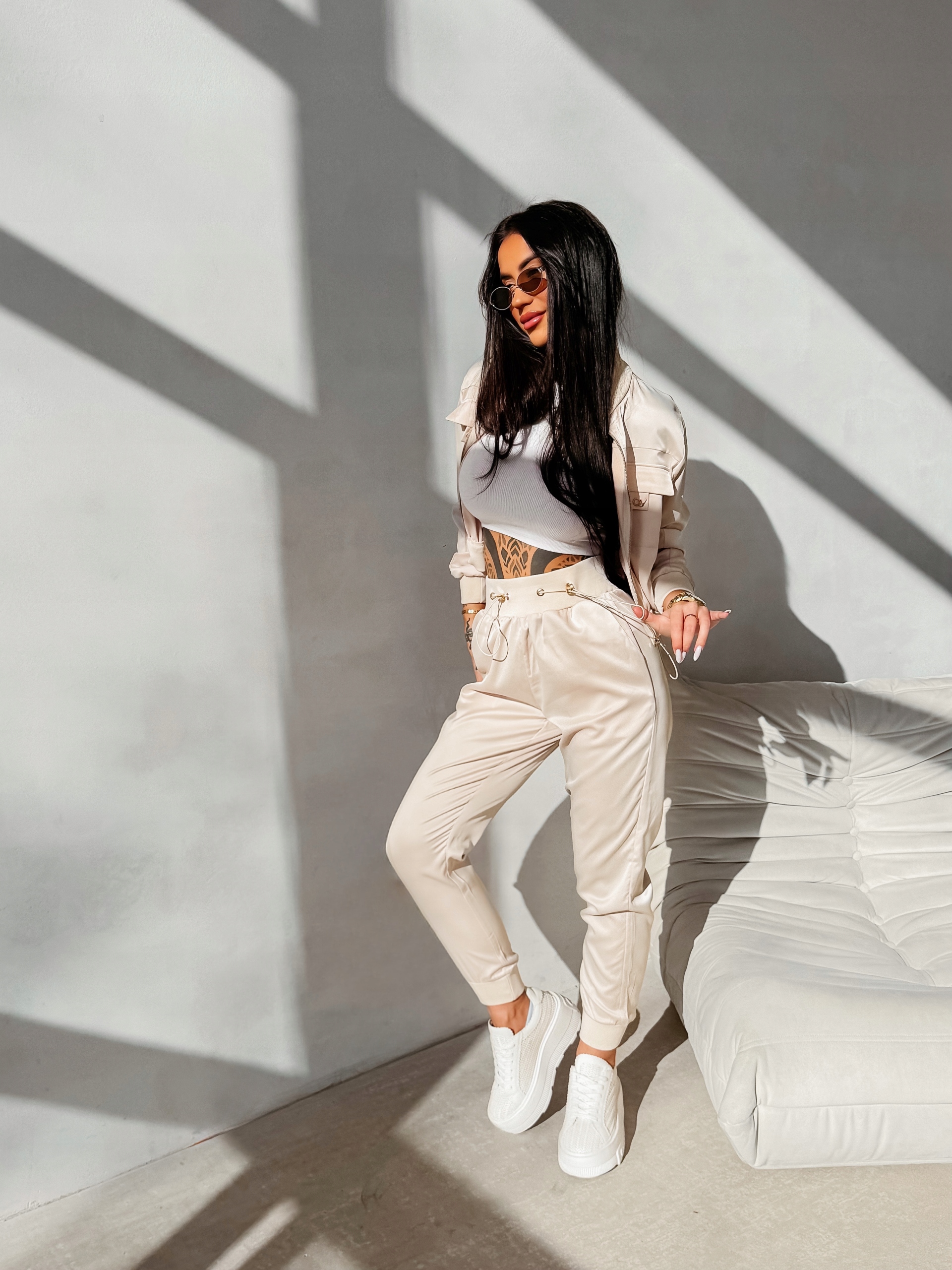 Dámský Komplet Lory Olavoga Bezový M