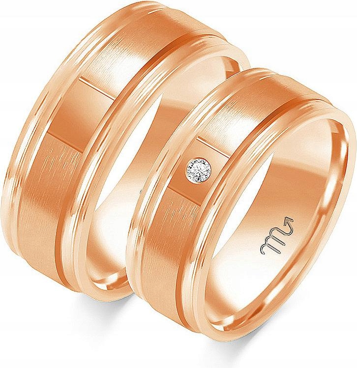 Zlatý moderní snubní prsten 585 vel. 11 12 13 na svatba pro 14letý mladý pár