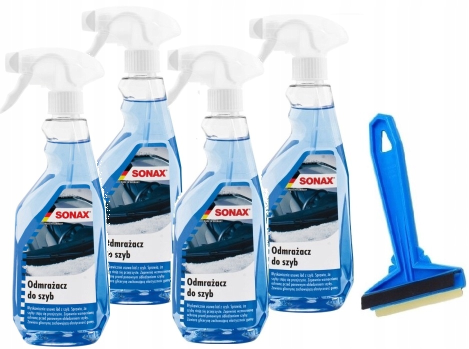 ZESTAW SONAX ODMRAŻACZ DO SZYB ATOMIZER 500ML SKROBACZKA MURSKA