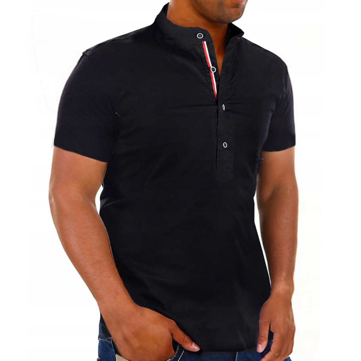 Pánská košile Elegantní stojáček Svatba Svatební Hostina Regular Bavlněná