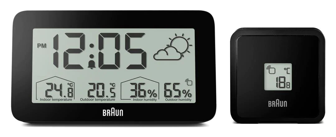 Stacja Pogodowa Higrometr Wewnętrzny Zewnętrzny