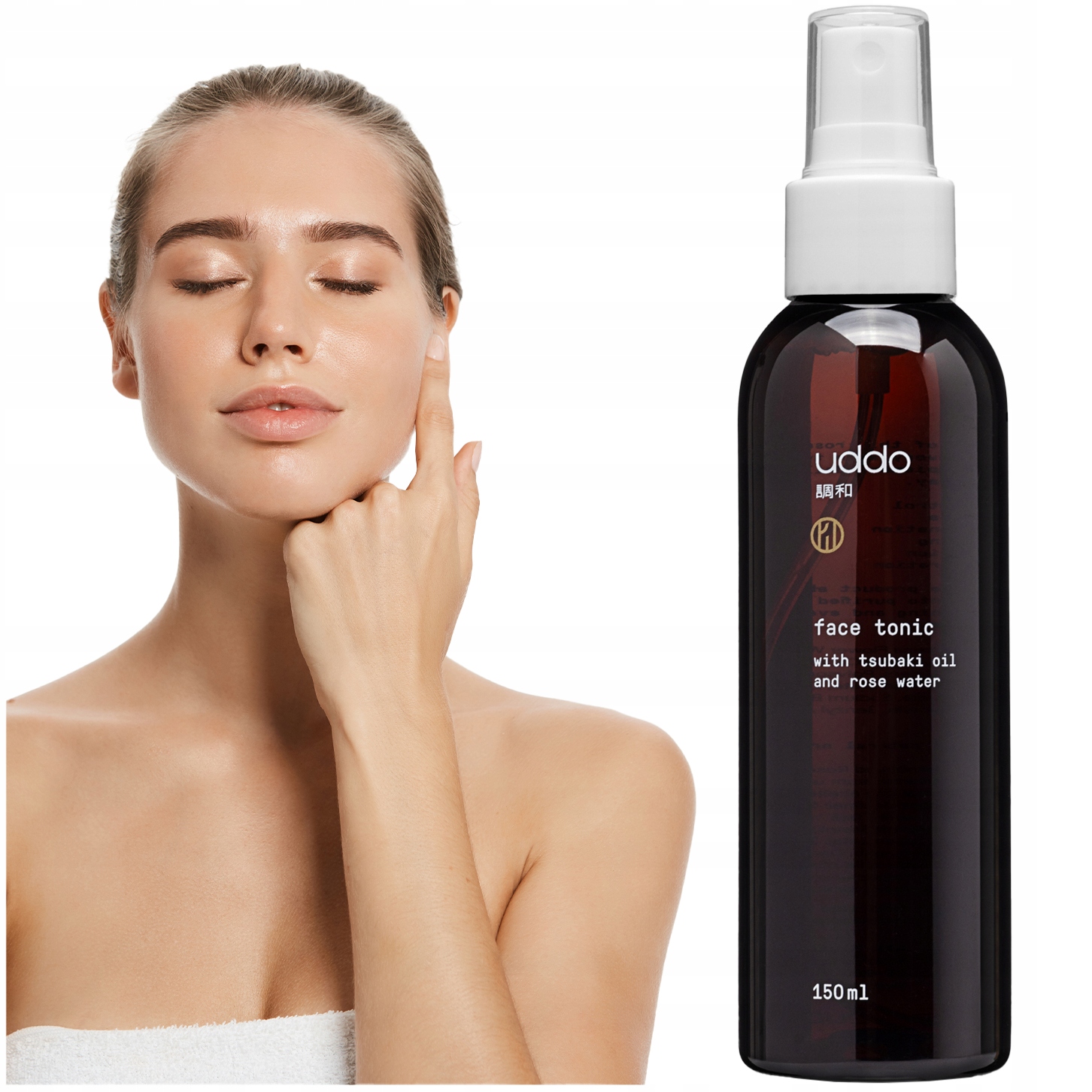 Tonikum Na Obličej Regenerační Růžová voda Tsubaki olej extrakt Aloe Vera 150 Ml