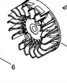 Magnetické kolečko Echo CS-4510ES A409-001330 Originál