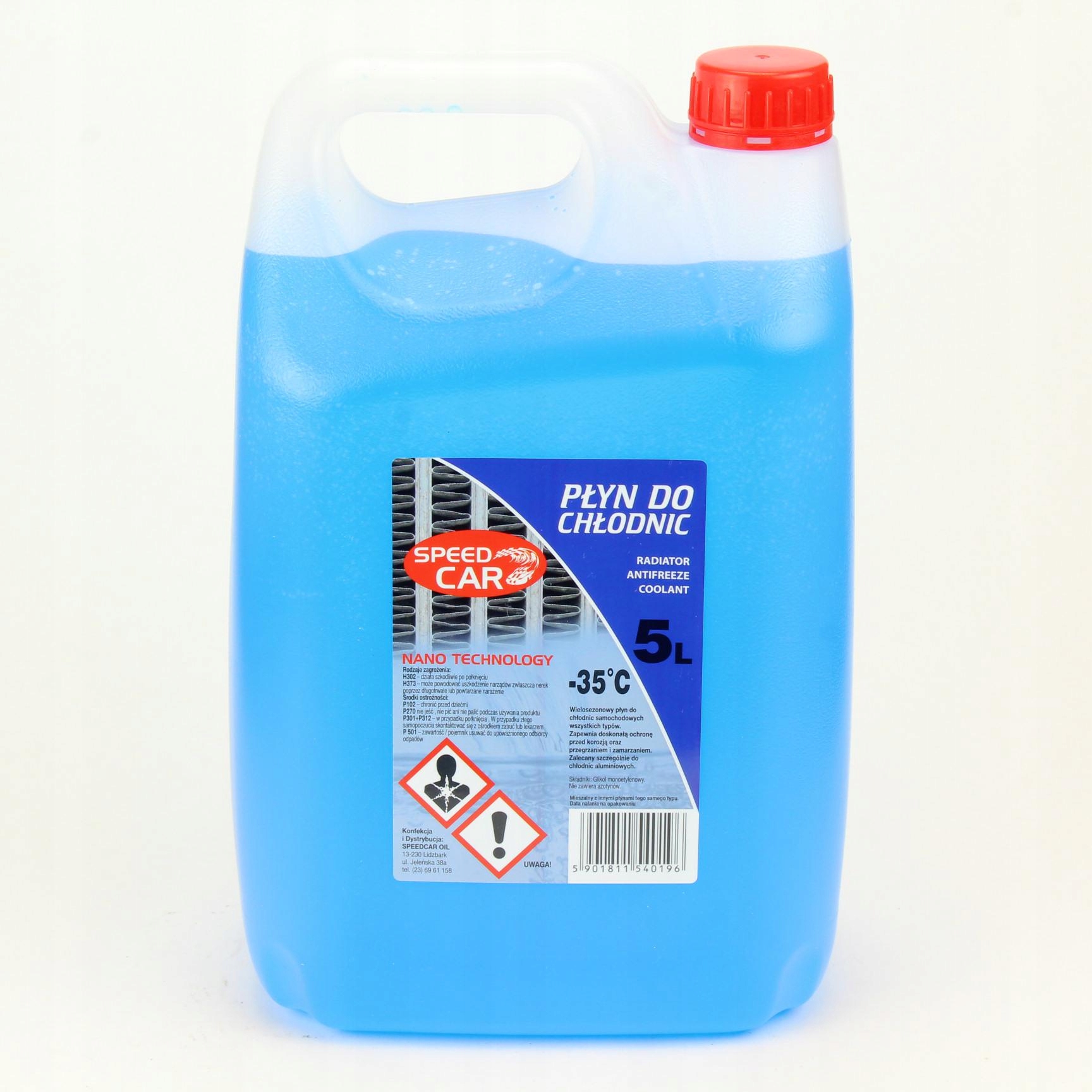 Płyn Do Chłodnic Gotowy Prima -35 C Niebieski 5L