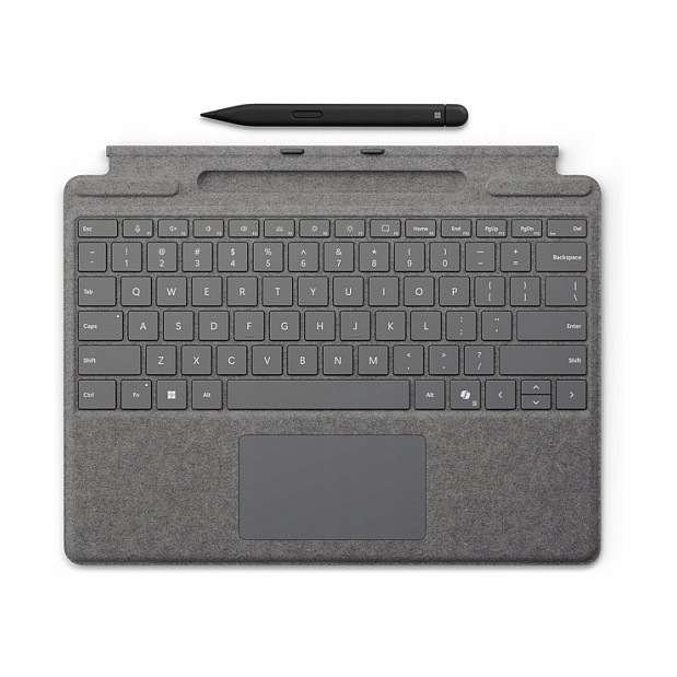 Klawiatura Surface Pro z Slim Pen 2 i klawiszem Copilot – Platyna