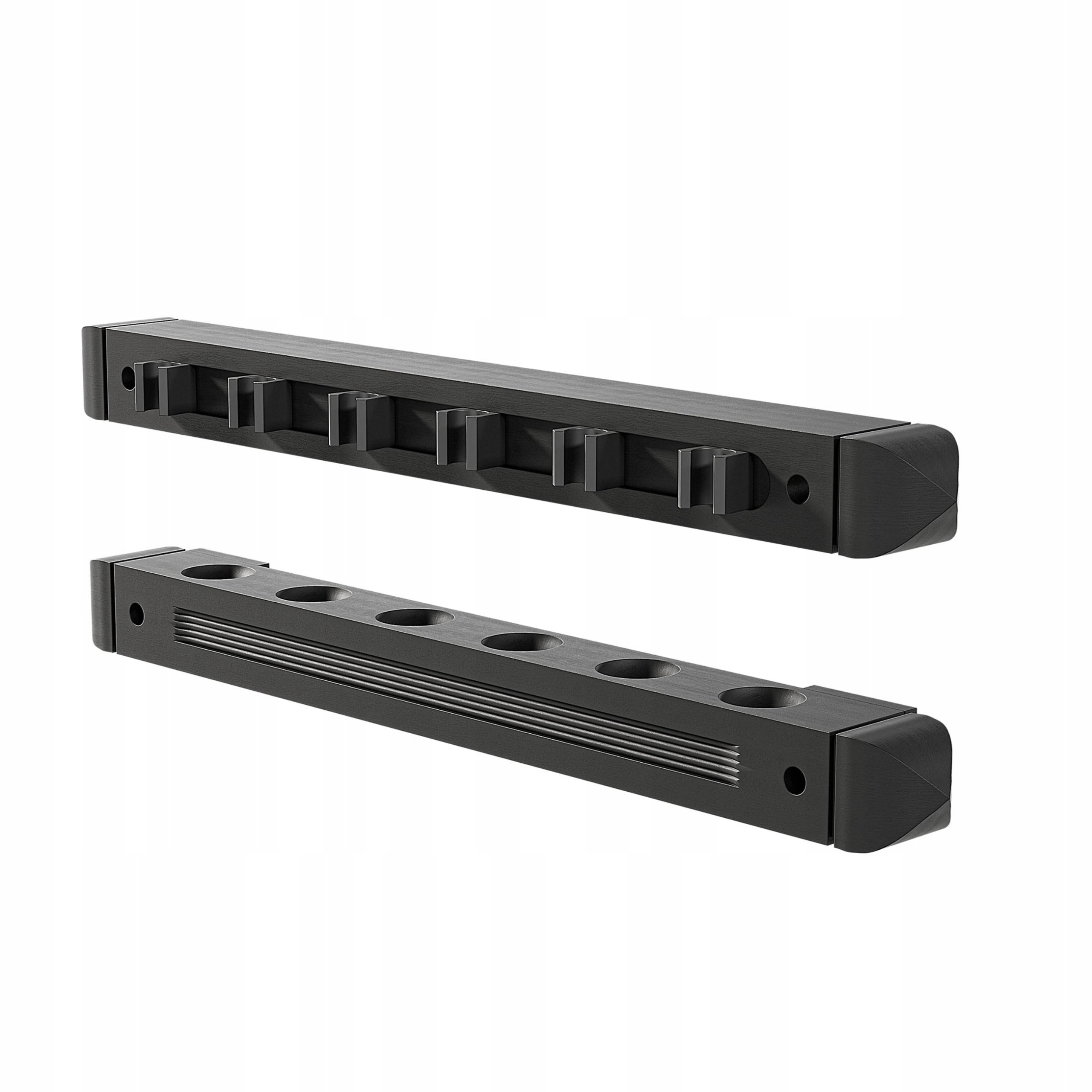 Wieszak bilardowy drewniany czarny uchwyt na 6 kijów bilardowych