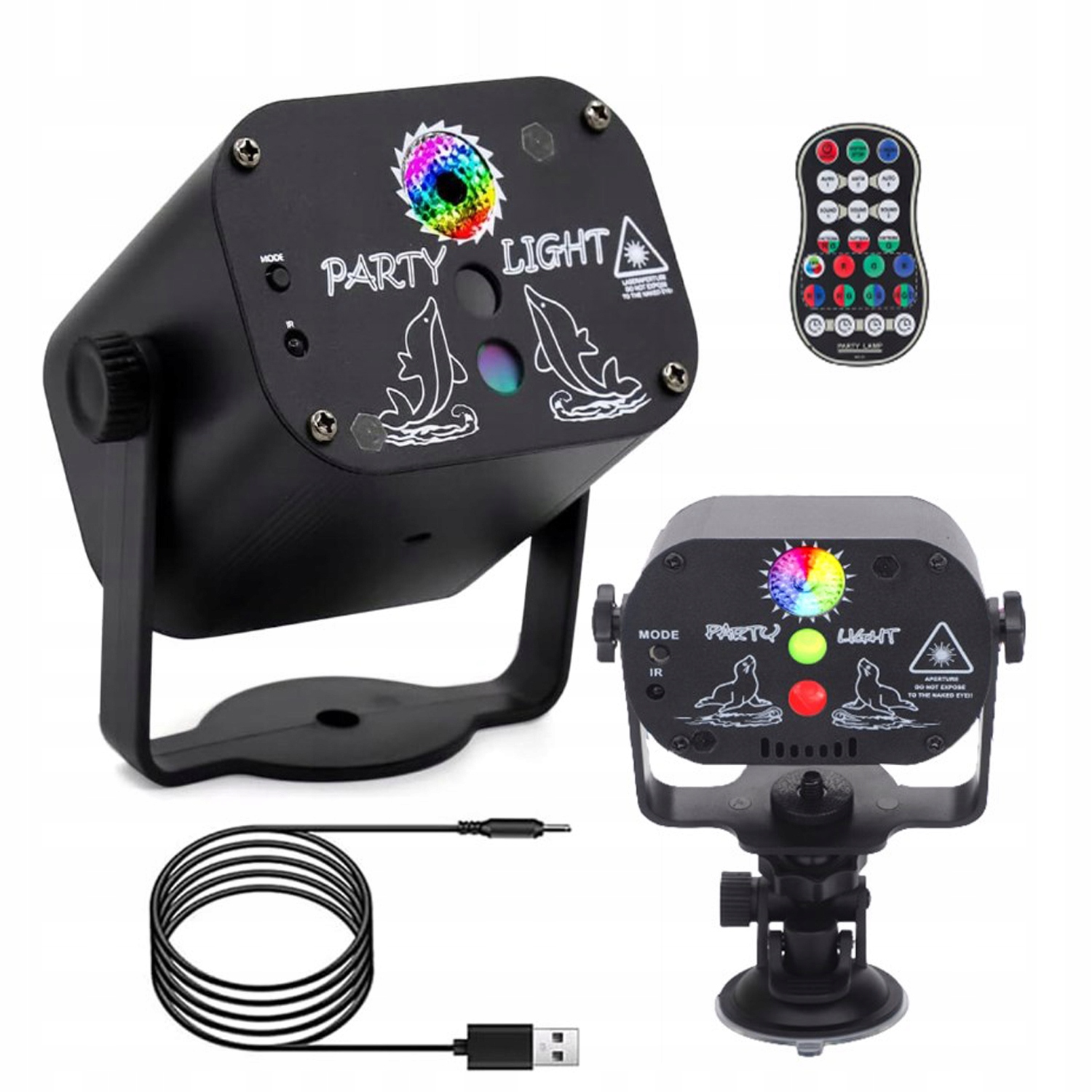 Mini Usb Laserové Světlo Ovládané Hlasem, Hvězdný Projektor Dálkové Ovládání