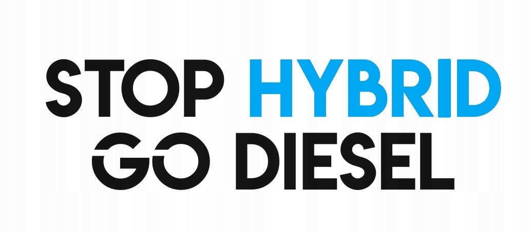 

Naklejka Na Samochód Stop Hybrid Go Diesel błękit