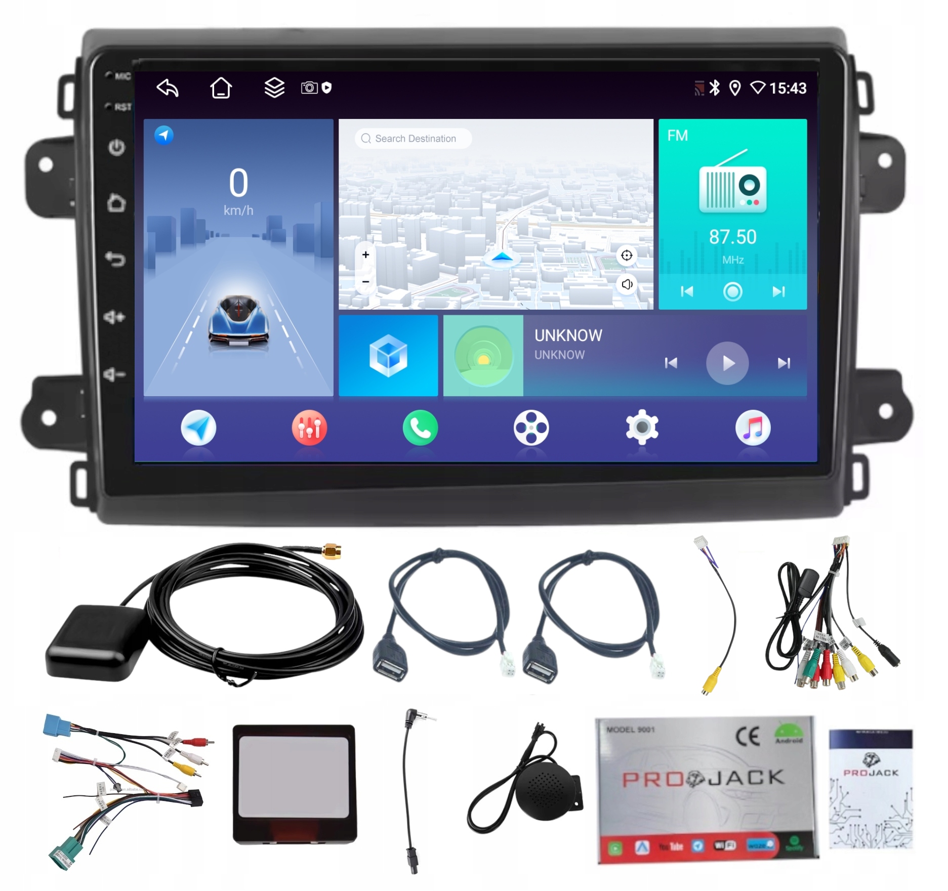 Rádio Navigácia Android Carplay Fiat Ducato 2020-2023 4GB 64GB Sim