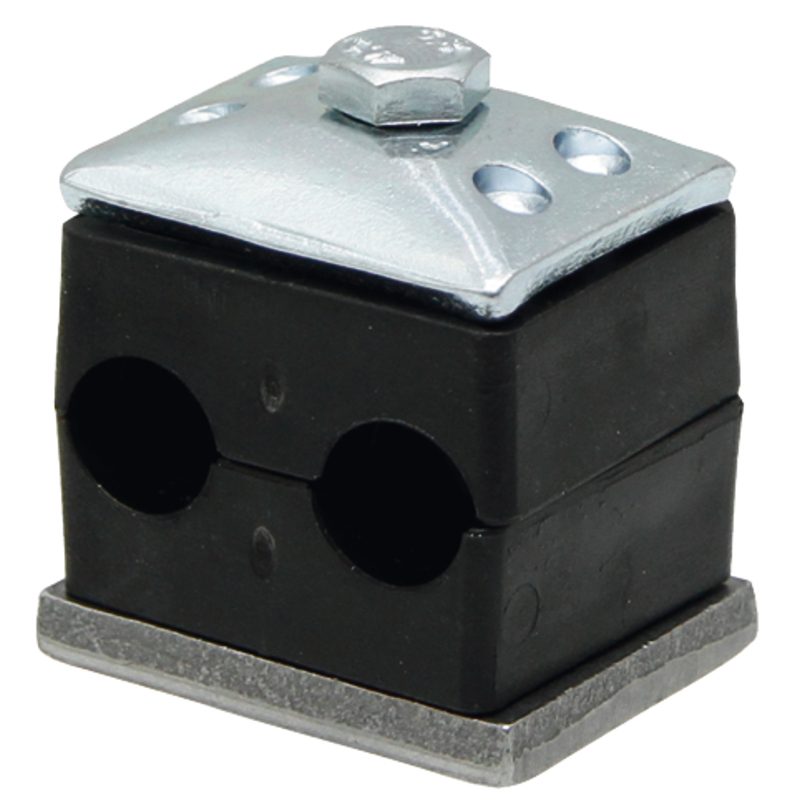 

Obejma rurowa podwójna Śr. 2x12