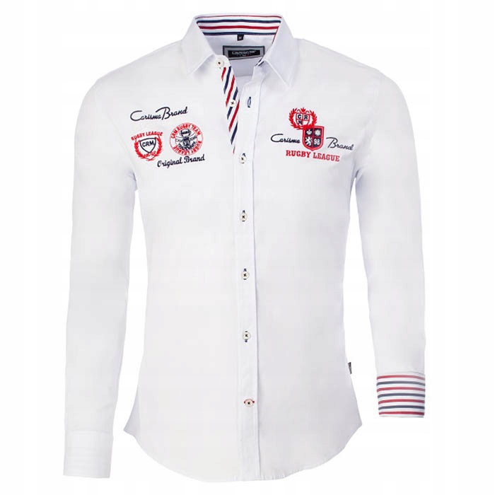 Carisma košile pánská 8004 dlouhý rukáv slim fit 4XL bílá