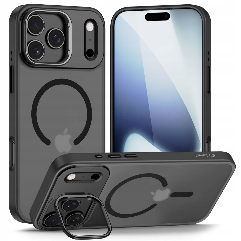 Etui do iPhone 17 Pro Tech-Protect Magstand Magsafe Matte czarne
