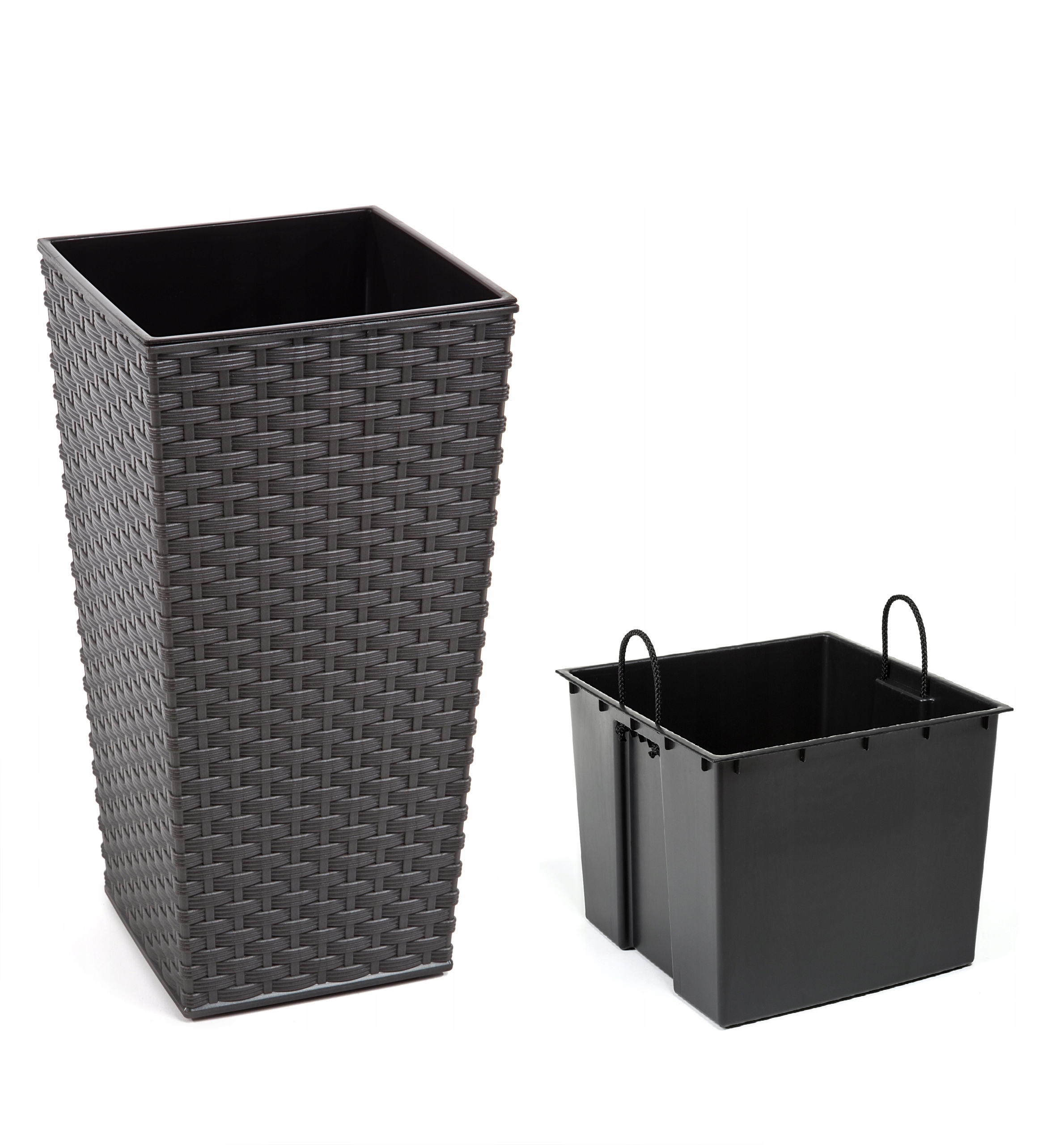 DONICZKA LAMELA FINEZJA RATTAN35x35h68+WKŁ. GRAFIT