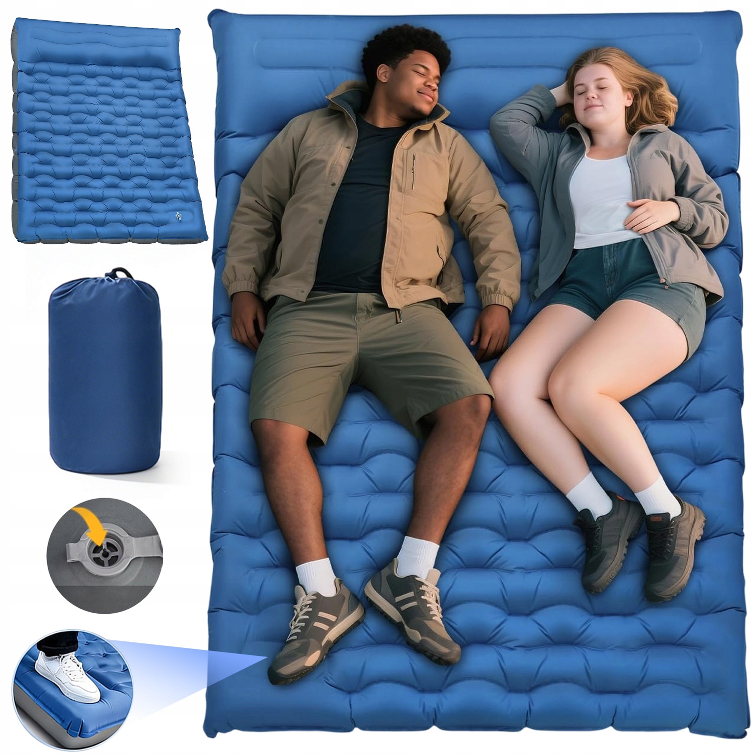 Samonafukovací Turistická Kempingová Podložka Pod Stan 190*140 CM Ultralehká