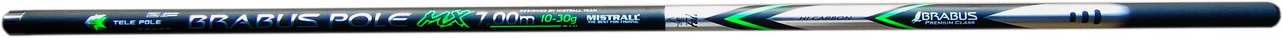Wędka Mistrall Brabus pole bat 700cm 7m 10-30g wmontowany zaczep do żyłki