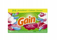 Levně Gain Spring Daydream 180 ks Vonné ubrousky do sušiček