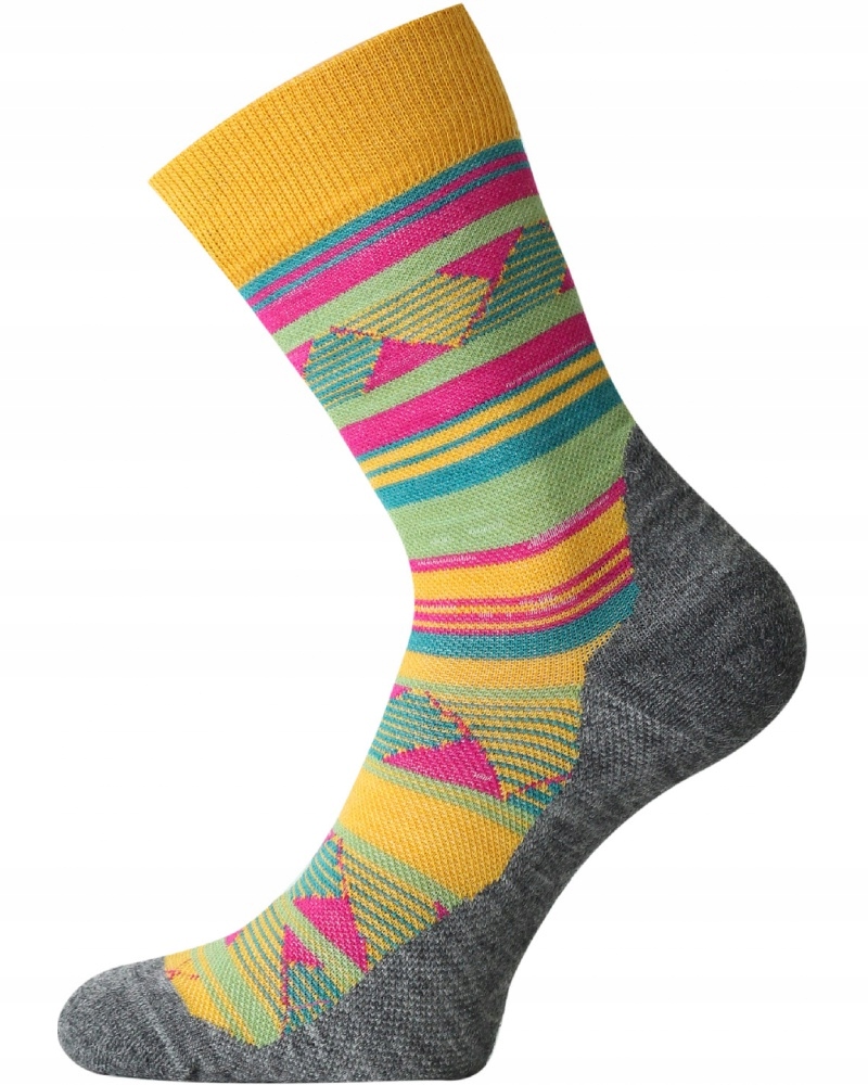Skarpety Trekkingowe Lasting Wli 80% Merino Wool Żółty (628) S (34-37)
