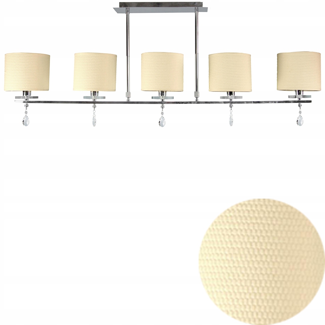 Stylový Sufit-owa závěsný 5X40W E14 Chrom