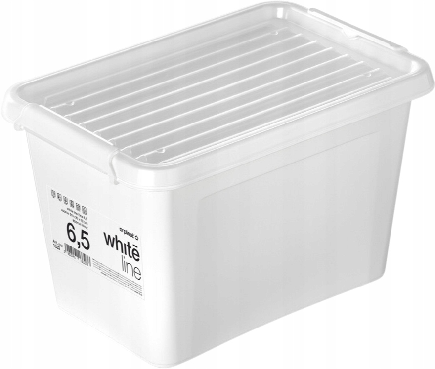 

Pojemnik Pudełko Organizer Z Pokrywą 6,5 l white