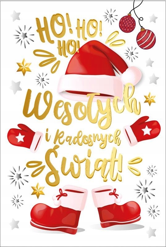 

Kartka świąteczna bogato zdobiona brokatem DK820