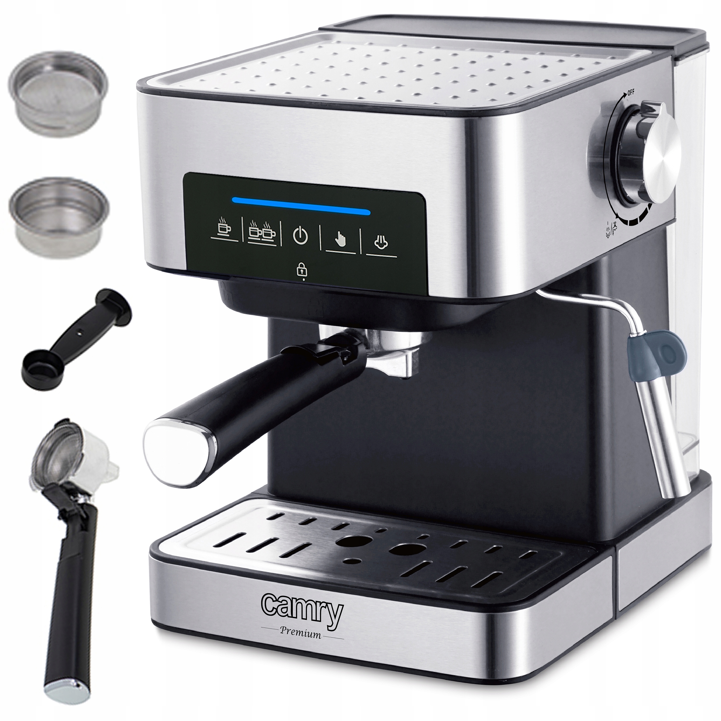Ekspres do Kawy Ciśnieniowy CAMRY CR 4410 - Espresso i Cappuccino