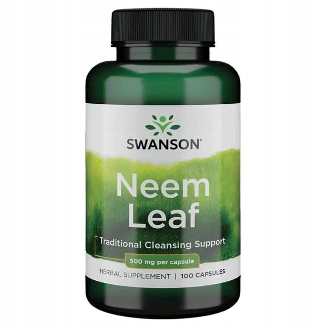 Neem Leaf 500mg 100caps Na Zdrową Skórę i Trawienie SWANSON — 6