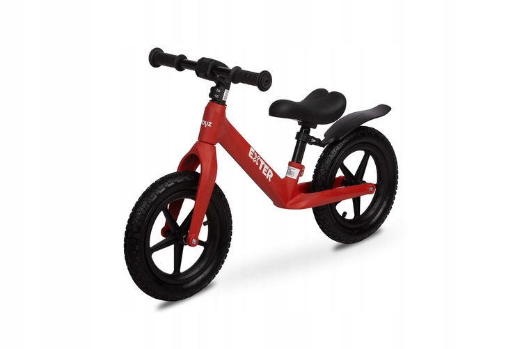Rowerek biegowy Exter Red dla dzieci 3-6 lat lekki i stylowy
