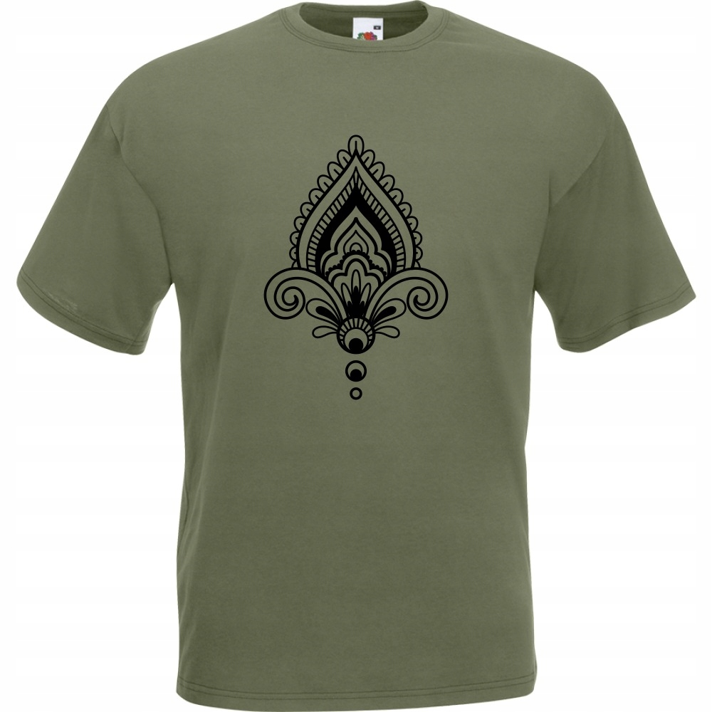 

Koszulka mandala symbol M oliwkowa