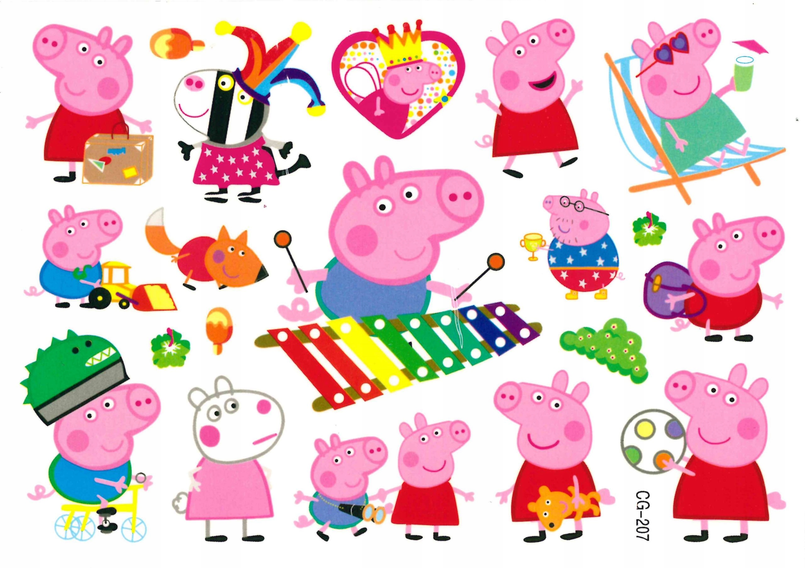 

Tatuaże zmywalne dla dzieci Świnka Peppa CG207