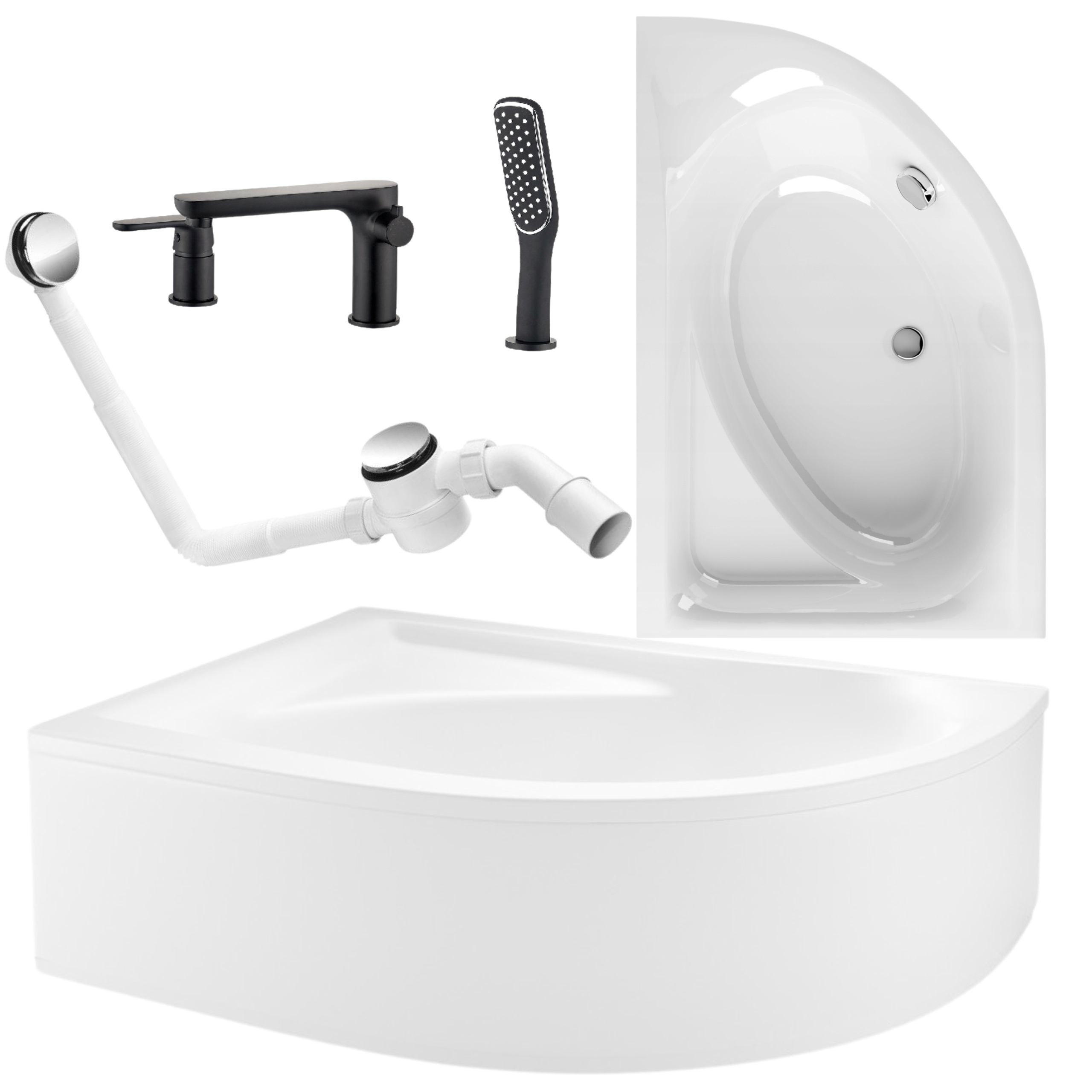 Vana S Krytem Sifonu, Rohová, Levá Asymetrická, 170 X 110