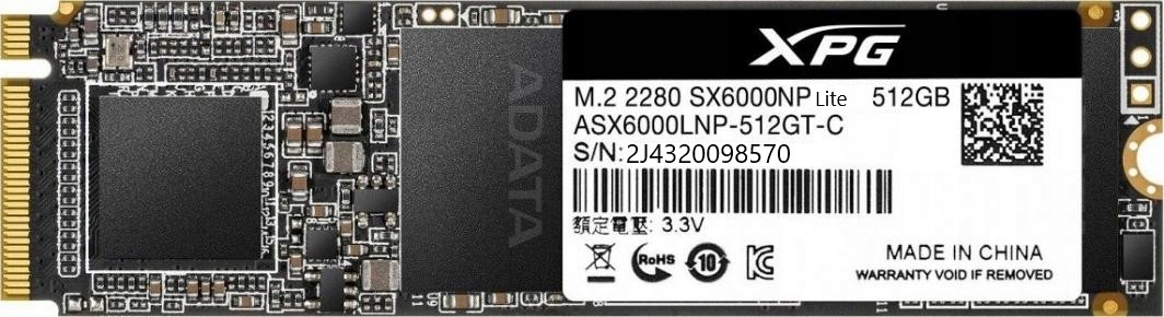 Dysk SSD ADATA SX6000 Lite 512 GB PCIe M.2