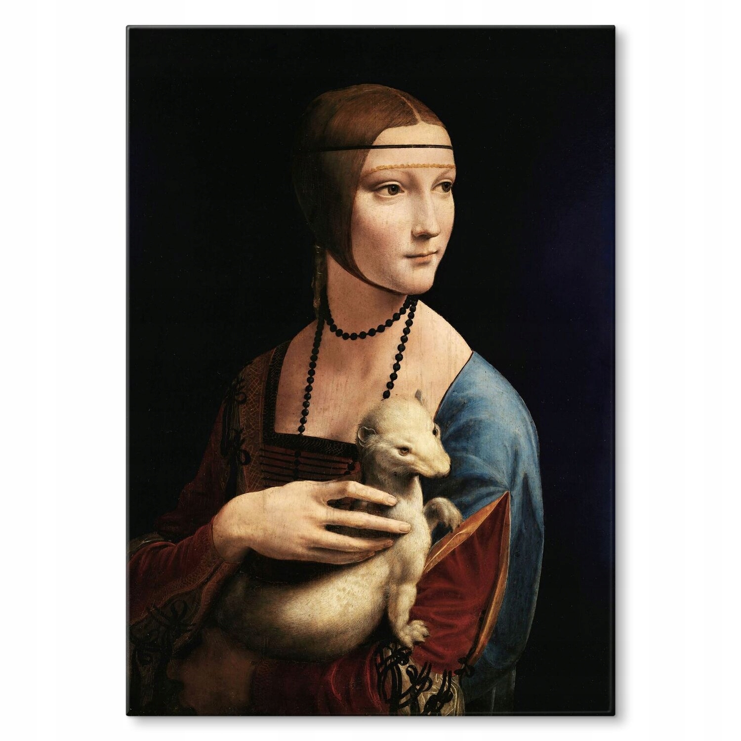 Kovový plakát Lady with Ermine Vinci Szyld Plech 30 x 42 cm Dárek