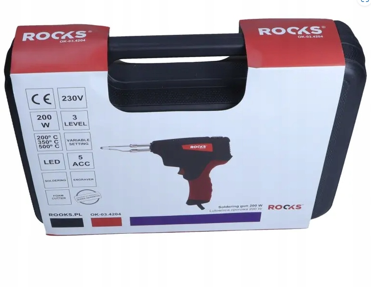 ROOKS Lutownica Transformatorowa 200w Marka Rooks